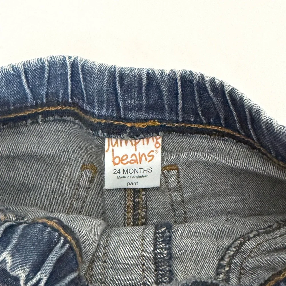 Jumping Beans Infant Boys Straight‎ Leg Stretch Jeans Blue 24 Months NWT